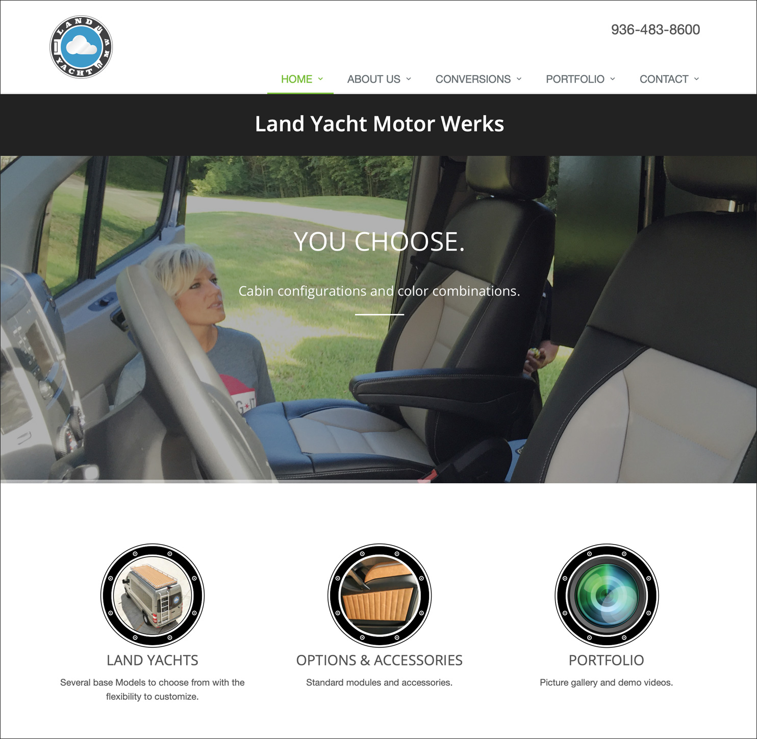 Land Yacht Motor Works Website